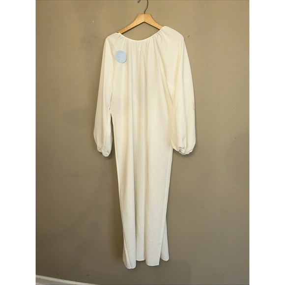 Hill House Dresses & Skirts - NWT Hill House The Simone Maxi Dress Coconut Milk Crepe Cream White M SOLD OUT